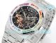 OMF Swiss clone Audemars Piguet Rainbow Royal Oak Offshore Frosted Gold Skeleton Watch (3)_th.jpg